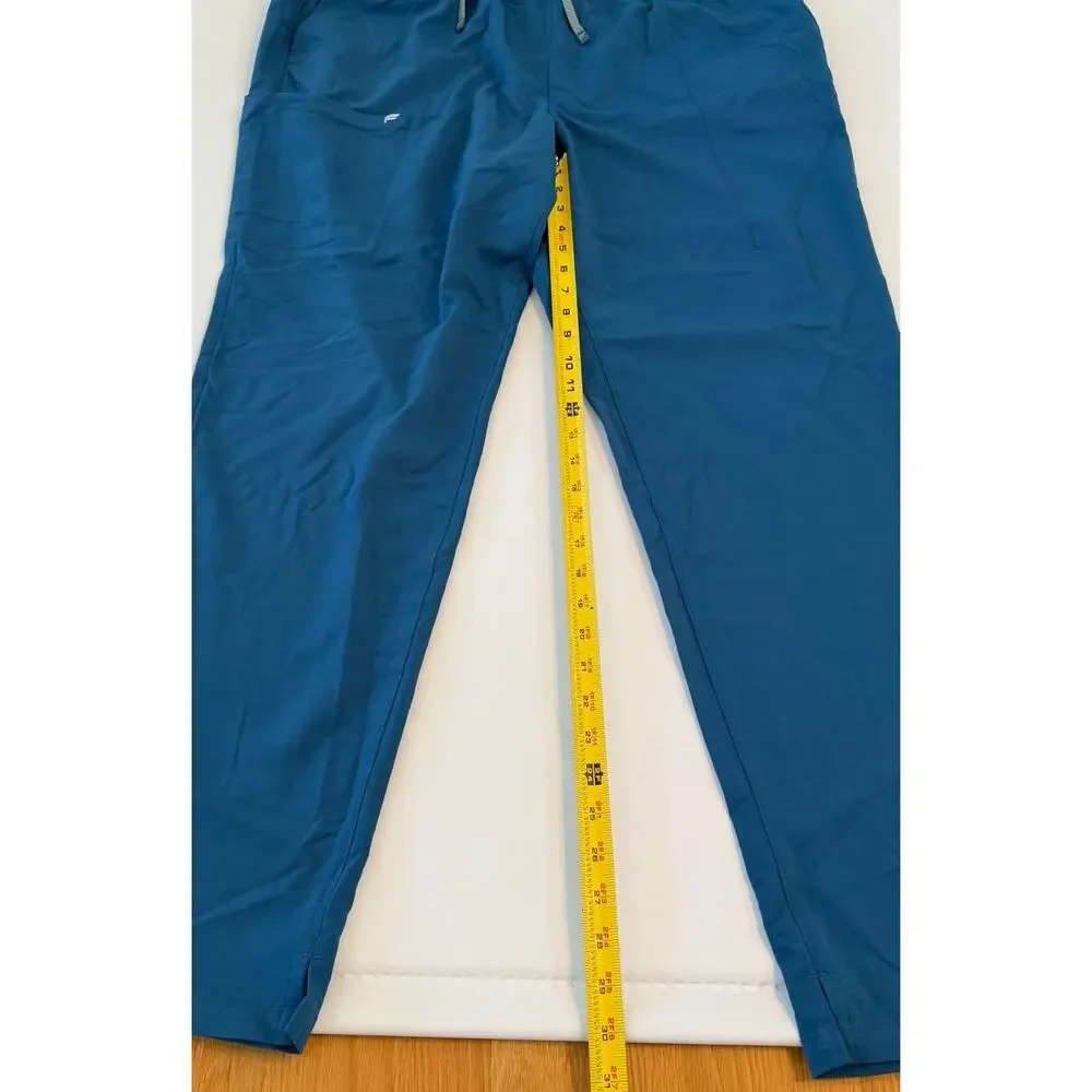 NWT Fabletics Scrub Set Vital Top/Ion Pant Womens 2X/Tall Caribbean Blue READ - Picture 12 of 16